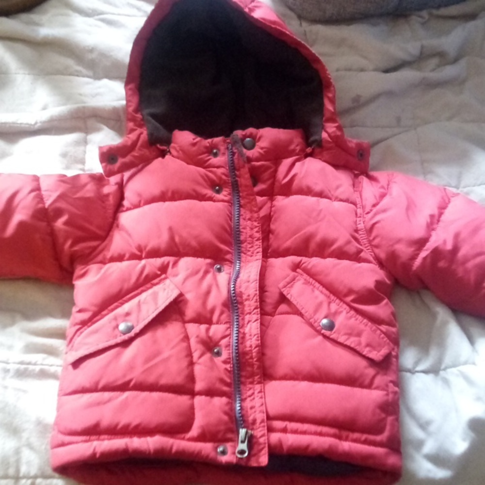 Red Baby Gap winter jacket
